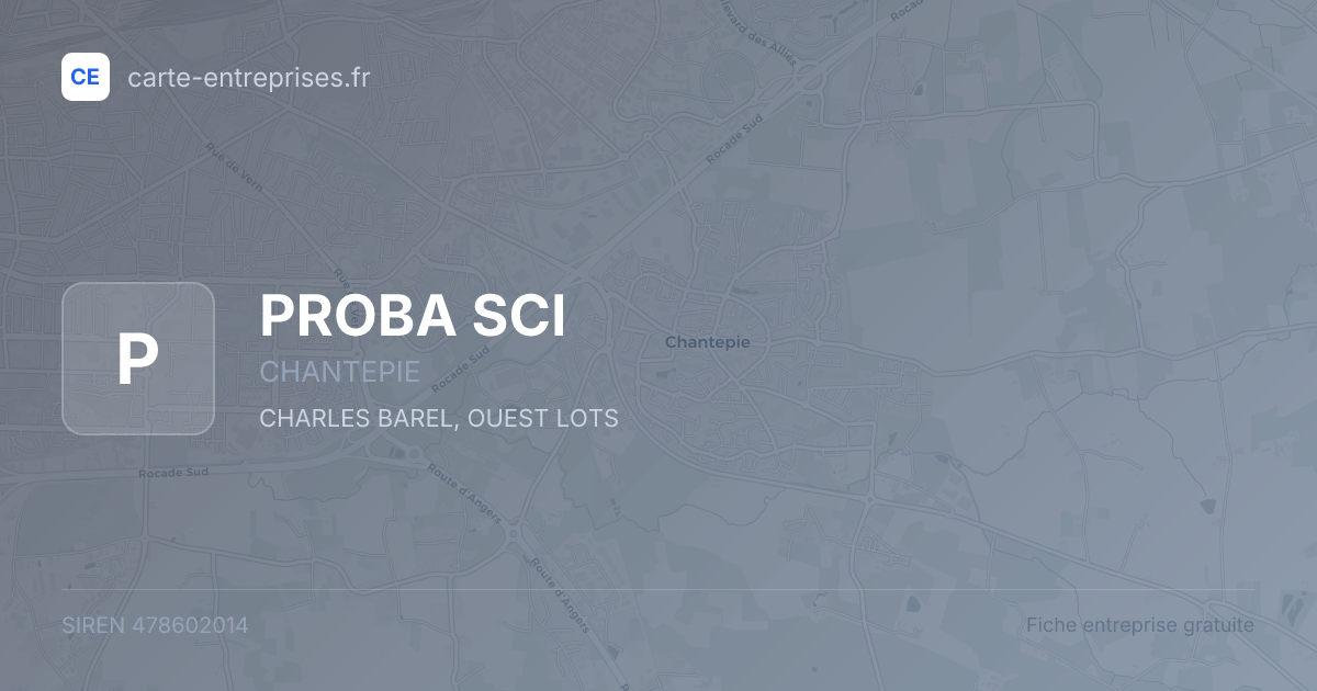 PROBA SCI — 478602014 — fiche entreprise