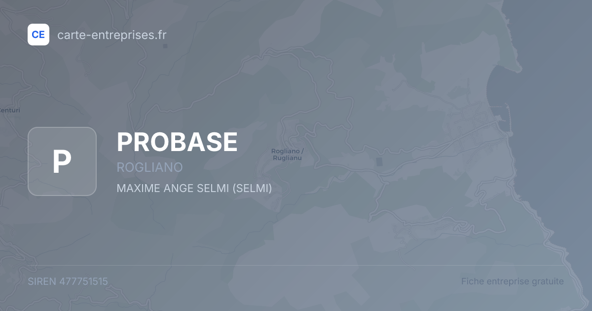 PROBASE — 477751515 — fiche entreprise