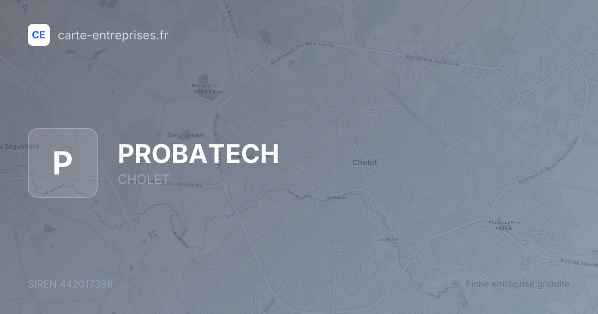 PROBATECH — 442017398 — fiche entreprise