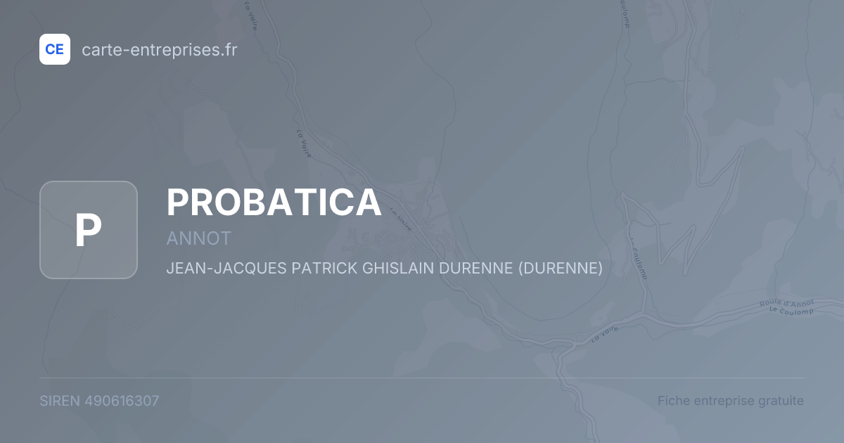PROBATICA — 490616307 — fiche entreprise