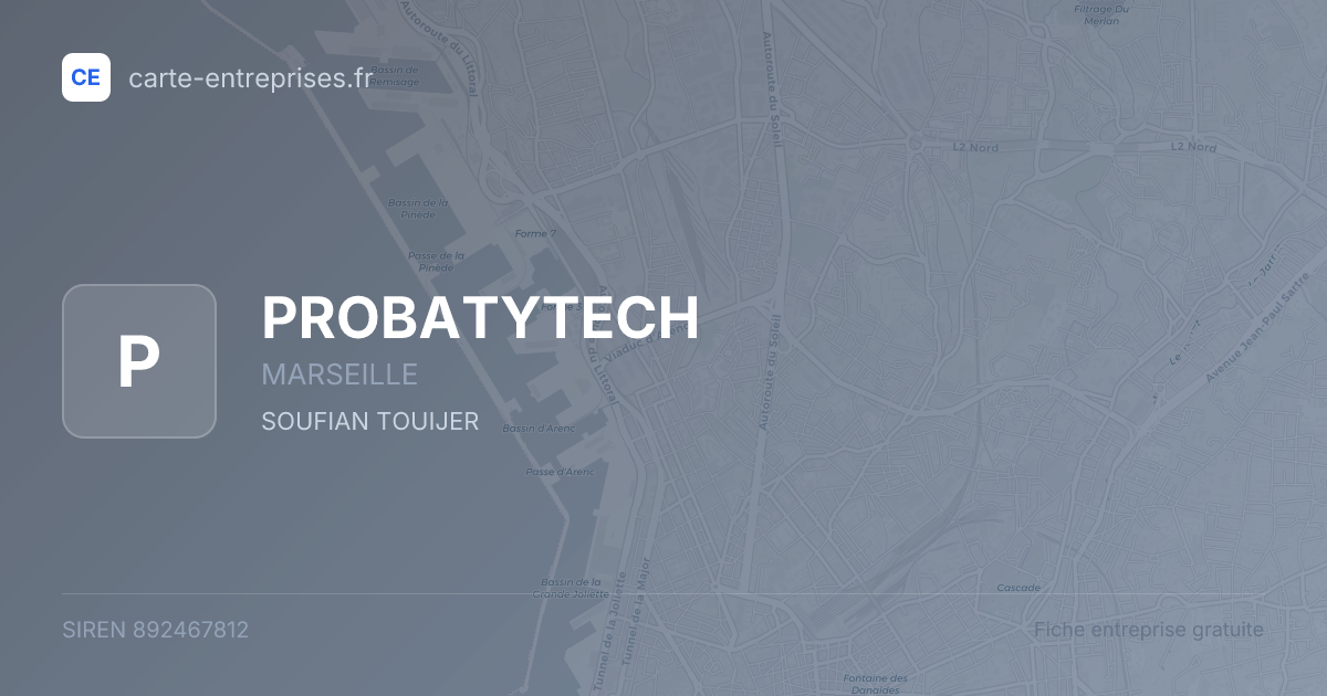 PROBATYTECH — 892467812 — fiche entreprise