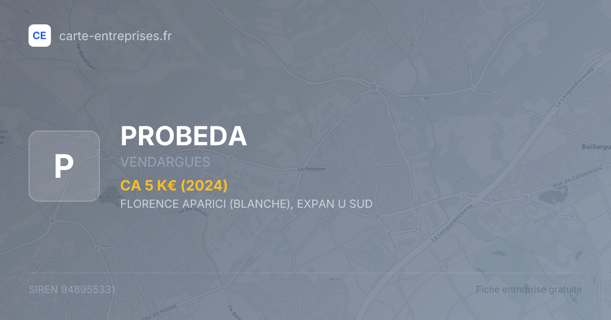 PROBEDA — 948955331 — fiche entreprise