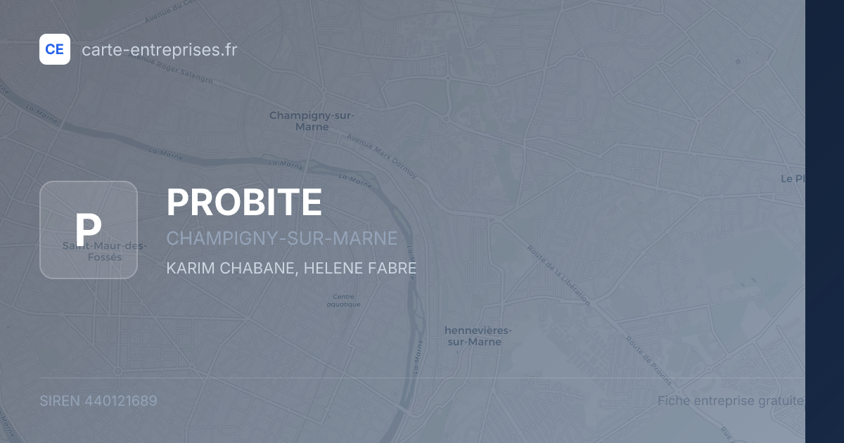 PROBITE — 440121689 — fiche entreprise