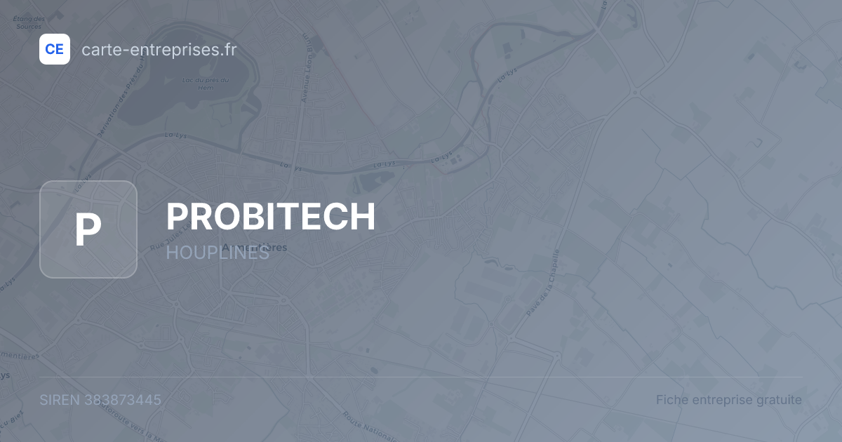 PROBITECH — 383873445 — fiche entreprise