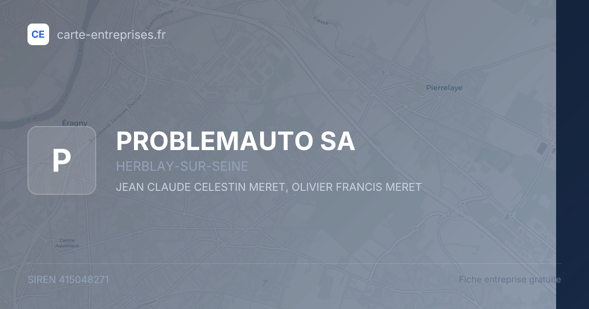 PROBLEMAUTO SA — 415048271 — fiche entreprise