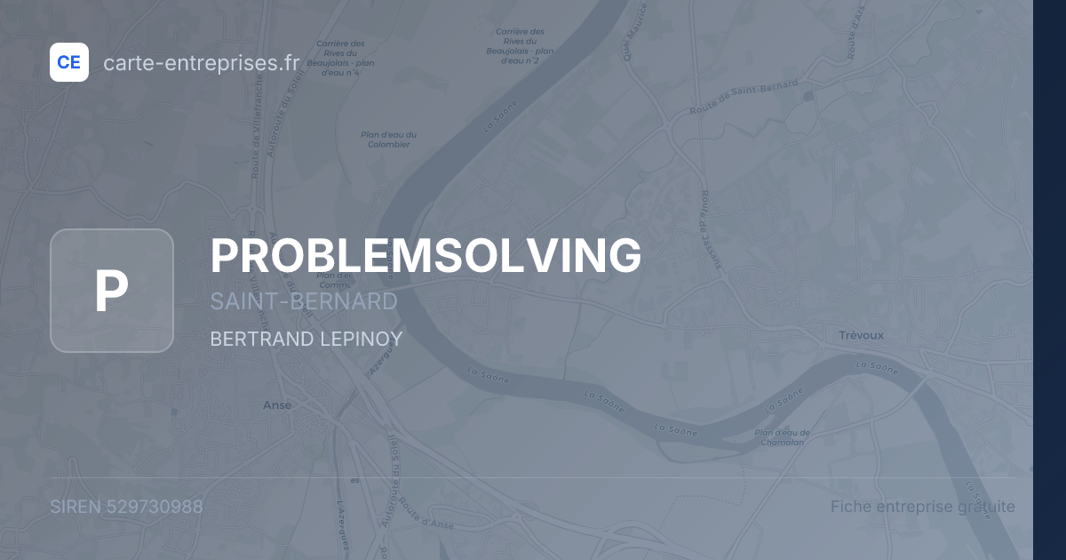 PROBLEMSOLVING — 529730988 — fiche entreprise