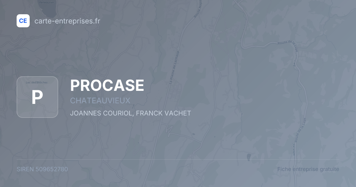 PROCASE — 509652780 — fiche entreprise