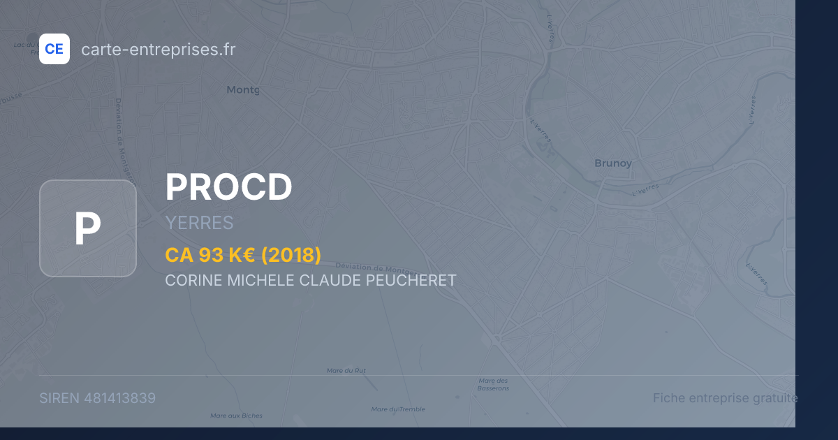 PROCD — 481413839 — fiche entreprise