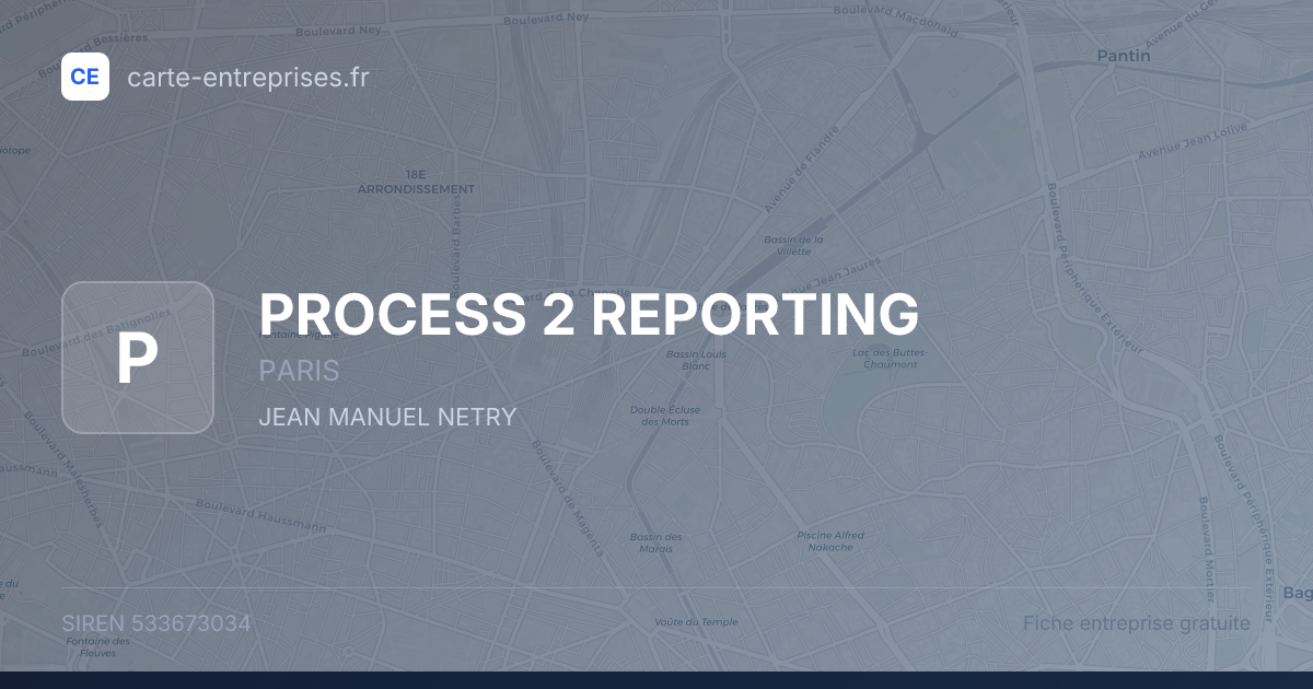 PROCESS 2 REPORTING — 533673034 — fiche entreprise