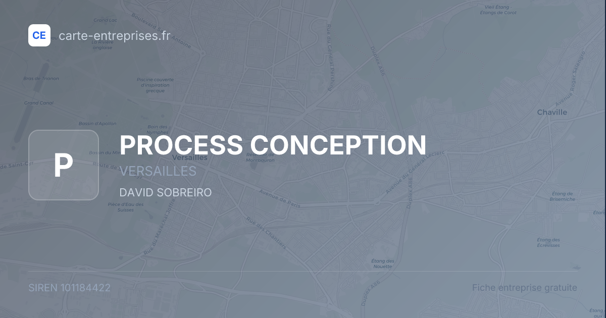 PROCESS CONCEPTION — 101184422 — fiche entreprise