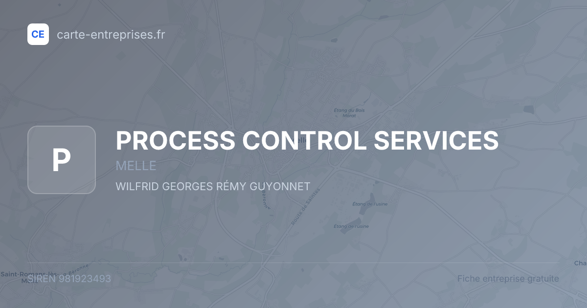 PROCESS CONTROL SERVICES — 981923493 — fiche entreprise