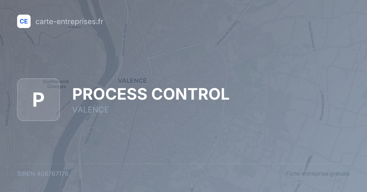 PROCESS CONTROL — 408767176 — fiche entreprise