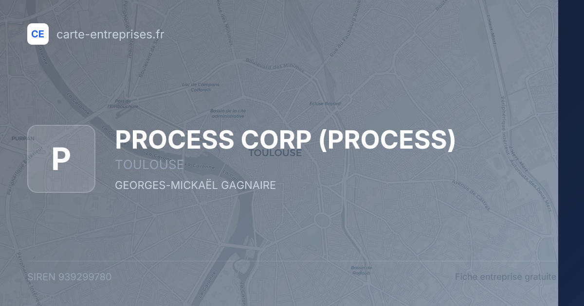 PROCESS CORP (PROCESS) — 939299780 — fiche entreprise