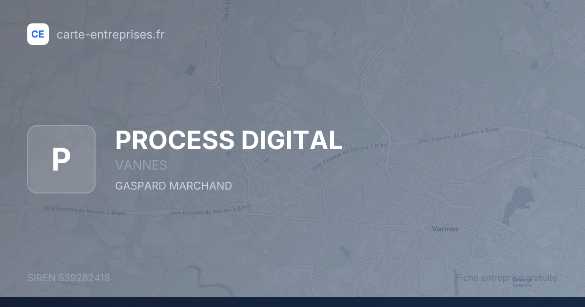 PROCESS DIGITAL — 539282418 — fiche entreprise