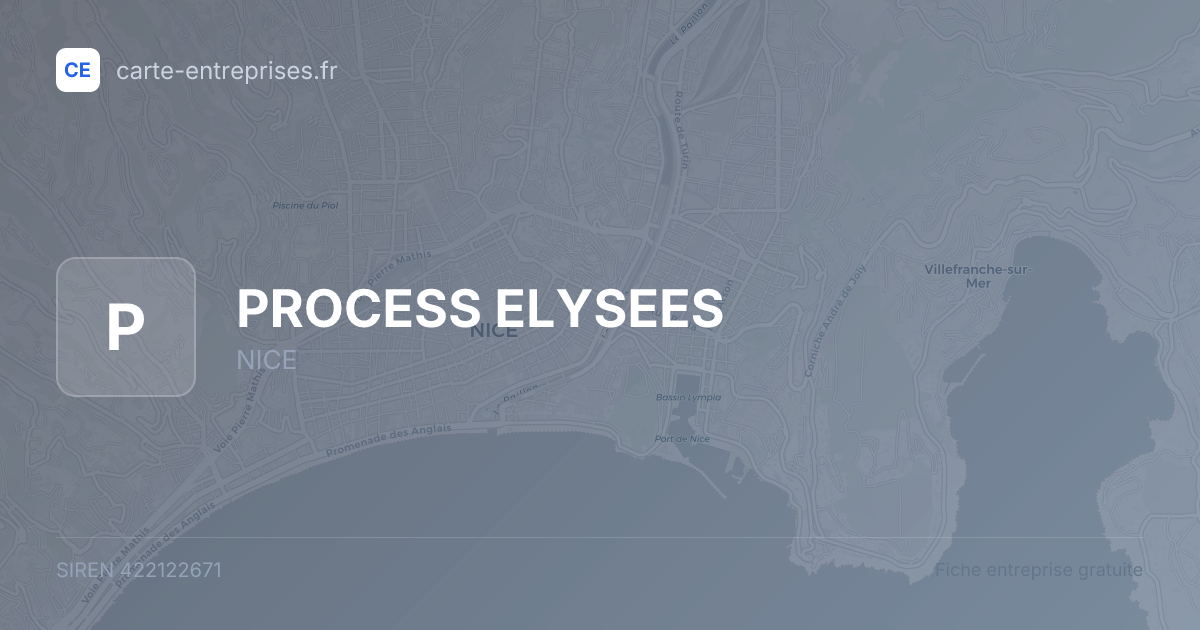 PROCESS ELYSEES — 422122671 — fiche entreprise