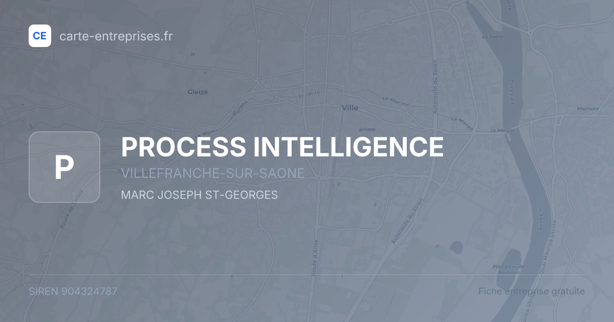 PROCESS INTELLIGENCE — 904324787 — fiche entreprise