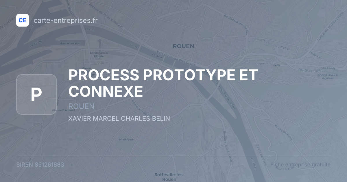 PROCESS PROTOTYPE ET CONNEXE — 851261883 — fiche entreprise