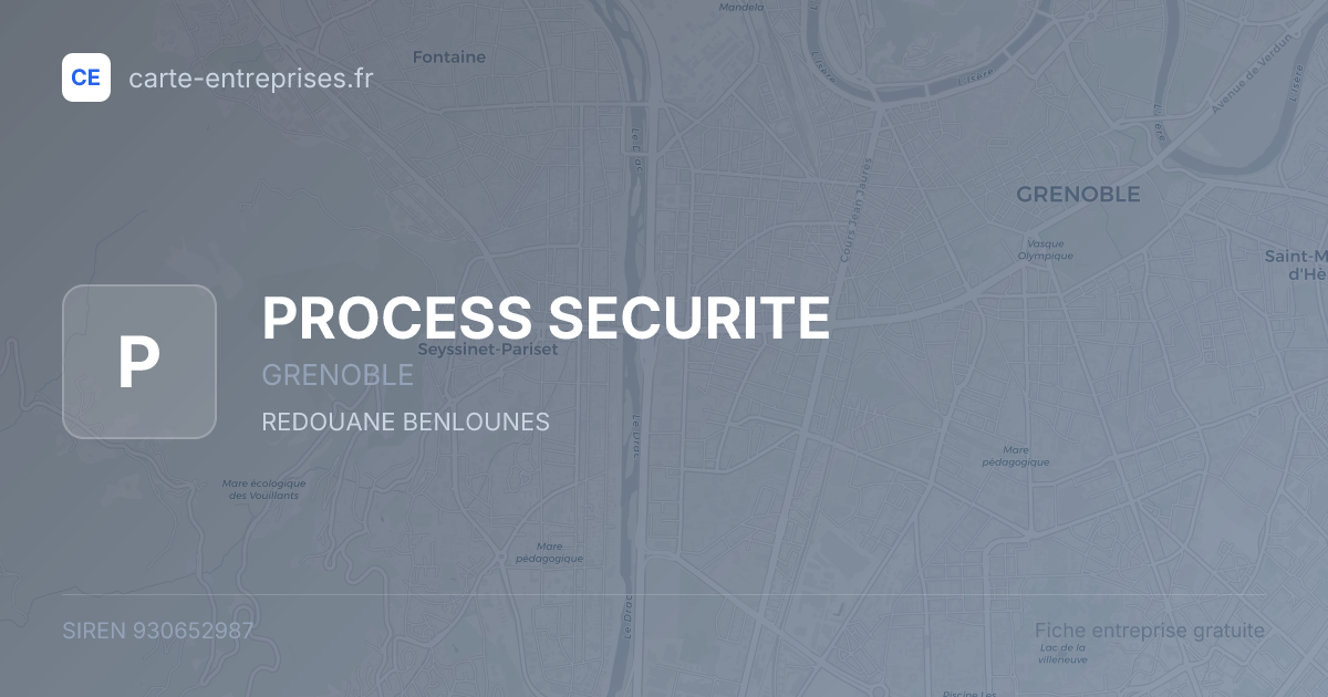 PROCESS SECURITE — 930652987 — fiche entreprise