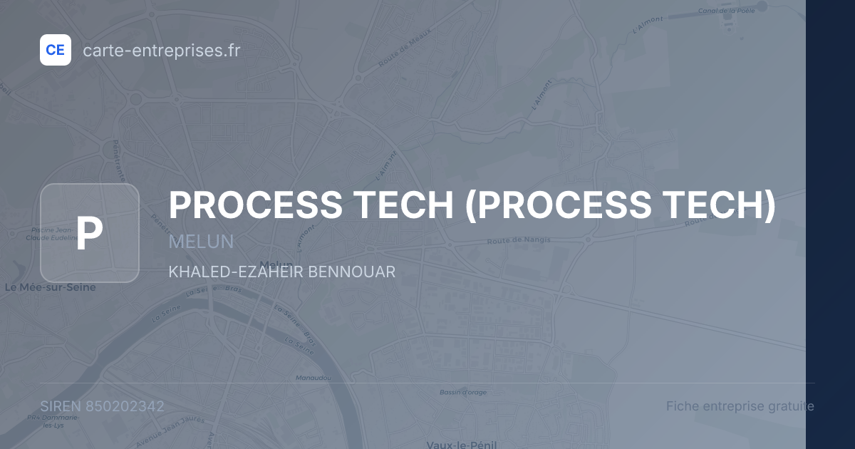 PROCESS TECH — 850202342 — fiche entreprise