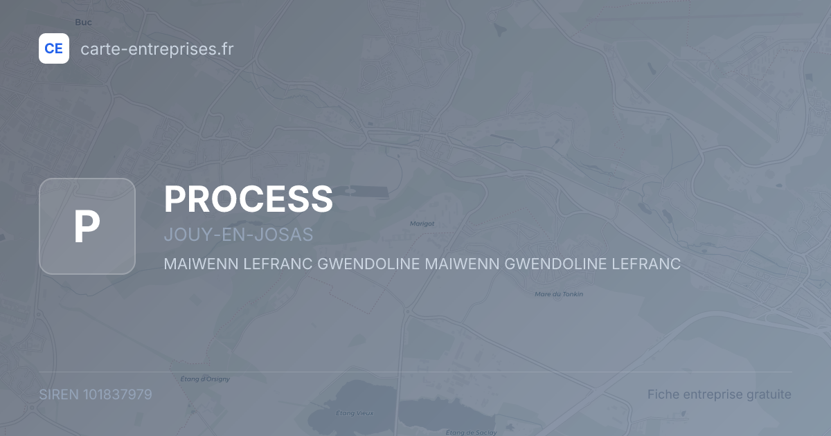 PROCESS — 101837979 — fiche entreprise