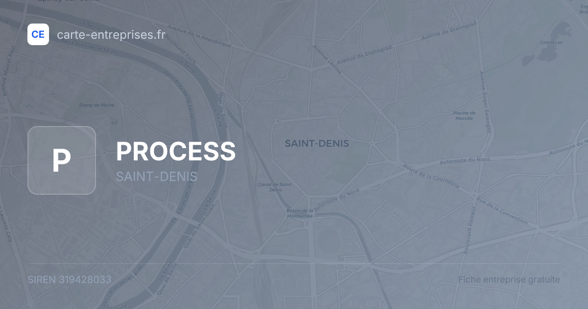 PROCESS — 319428033 — fiche entreprise