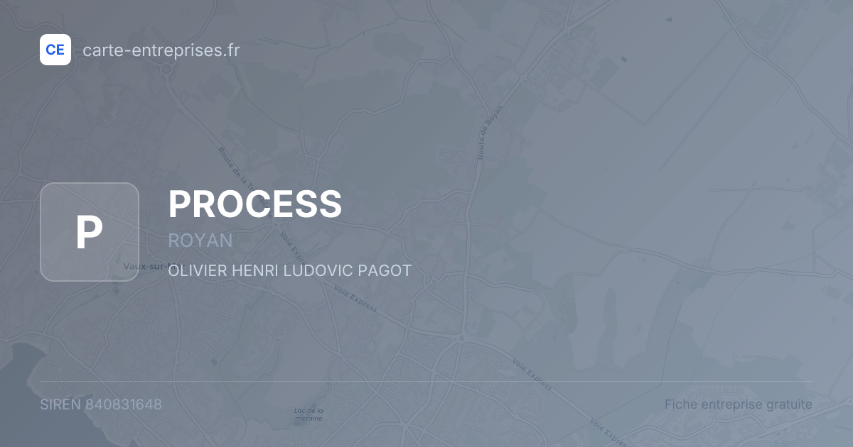 PROCESS — 840831648 — fiche entreprise