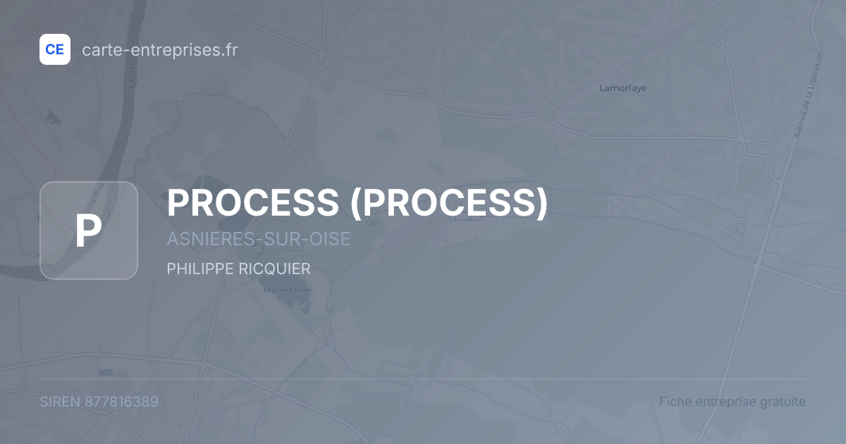PROCESS — 877816389 — fiche entreprise