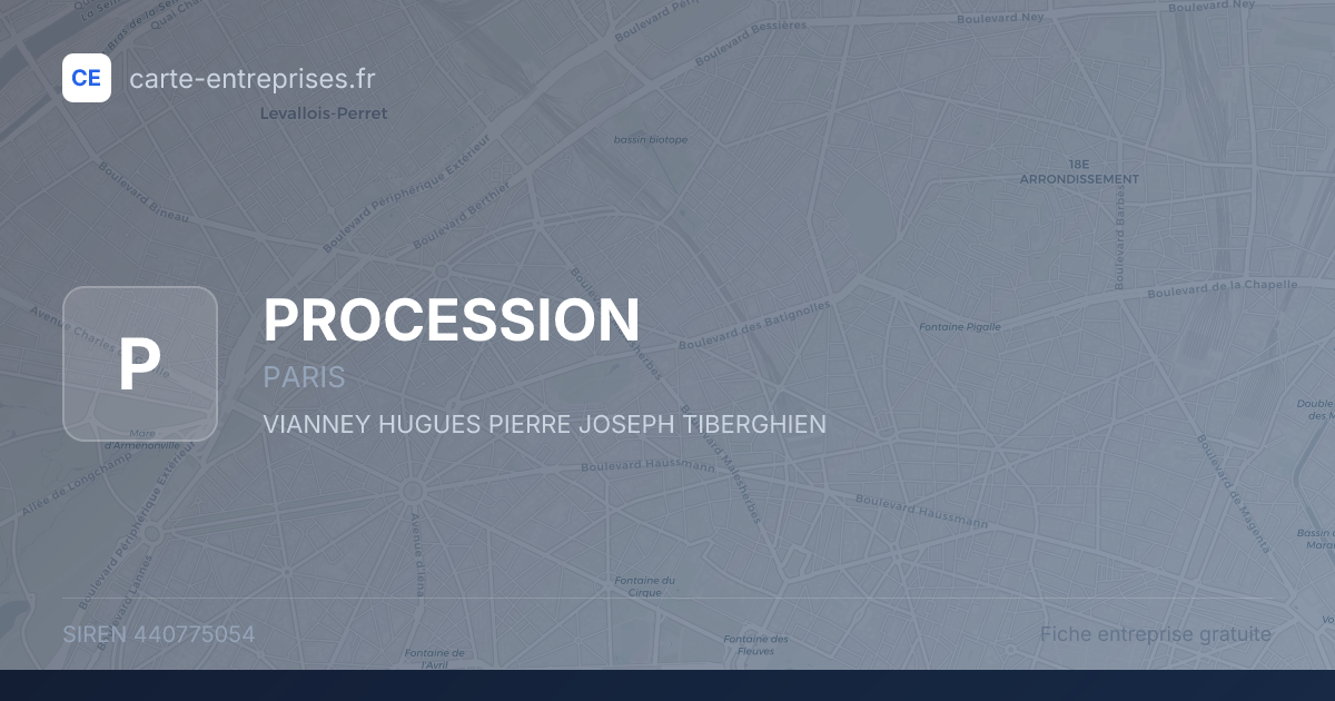 PROCESSION — 440775054 — fiche entreprise