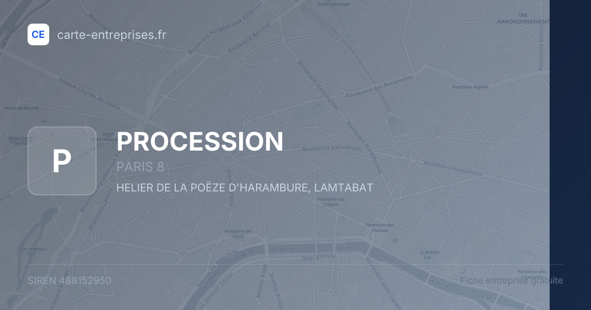 PROCESSION — 488152950 — fiche entreprise
