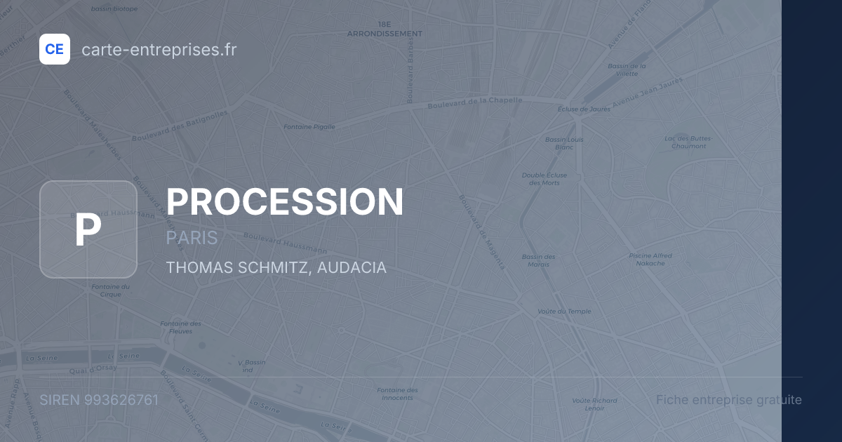 PROCESSION — 993626761 — fiche entreprise