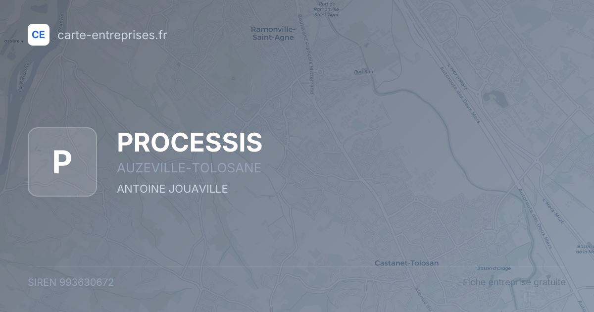 PROCESSIS — 993630672 — fiche entreprise