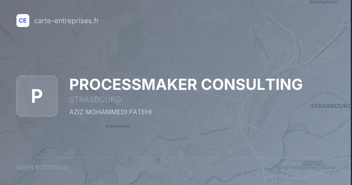 PROCESSMAKER CONSULTING — 803307420 — fiche entreprise