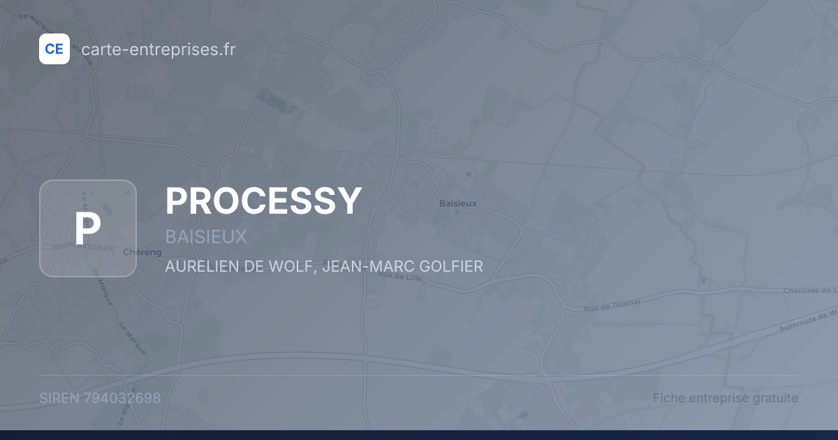 PROCESSY — 794032698 — fiche entreprise