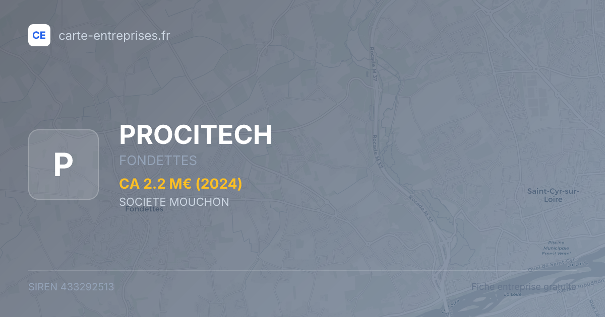 PROCITECH — 433292513 — fiche entreprise