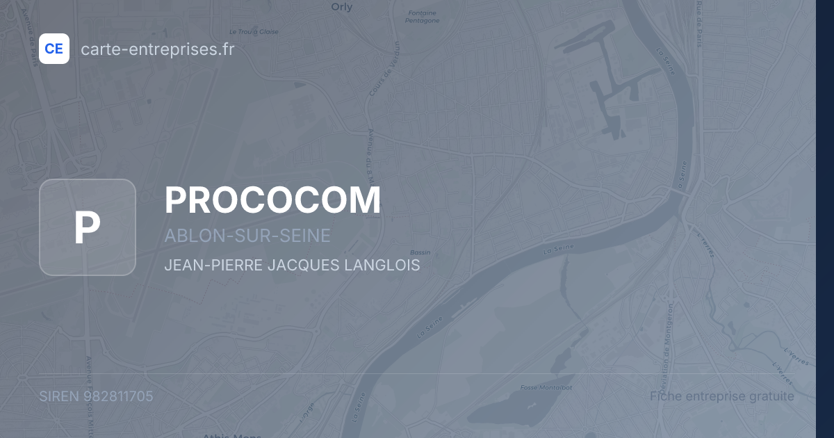 PROCOCOM — 982811705 — fiche entreprise