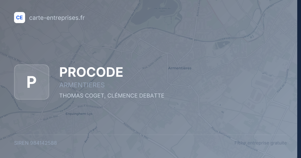 PROCODE — 984142588 — fiche entreprise