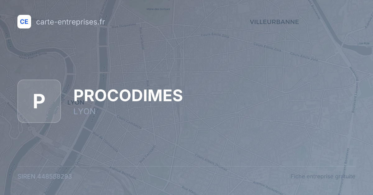 PROCODIMES — 448588293 — fiche entreprise