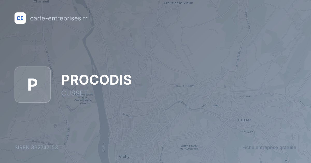 PROCODIS — 332747153 — fiche entreprise