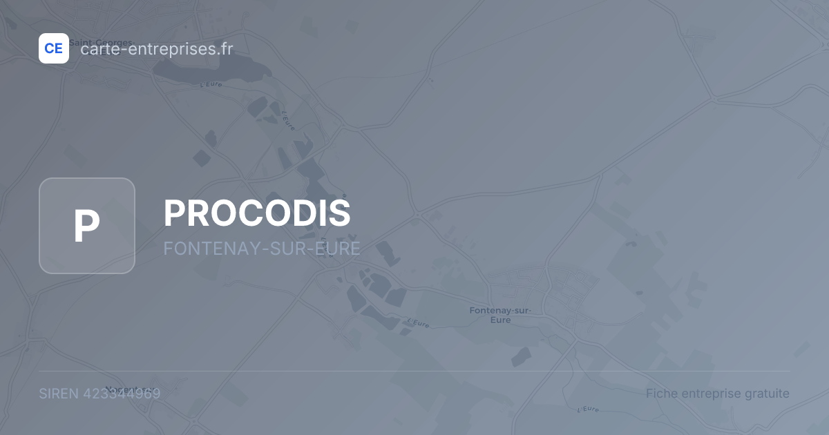 PROCODIS — 423344969 — fiche entreprise