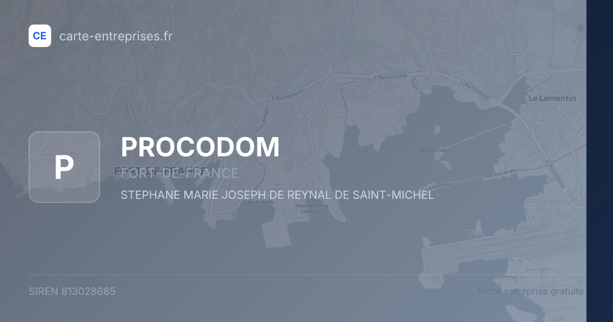 PROCODOM — 813028685 — fiche entreprise