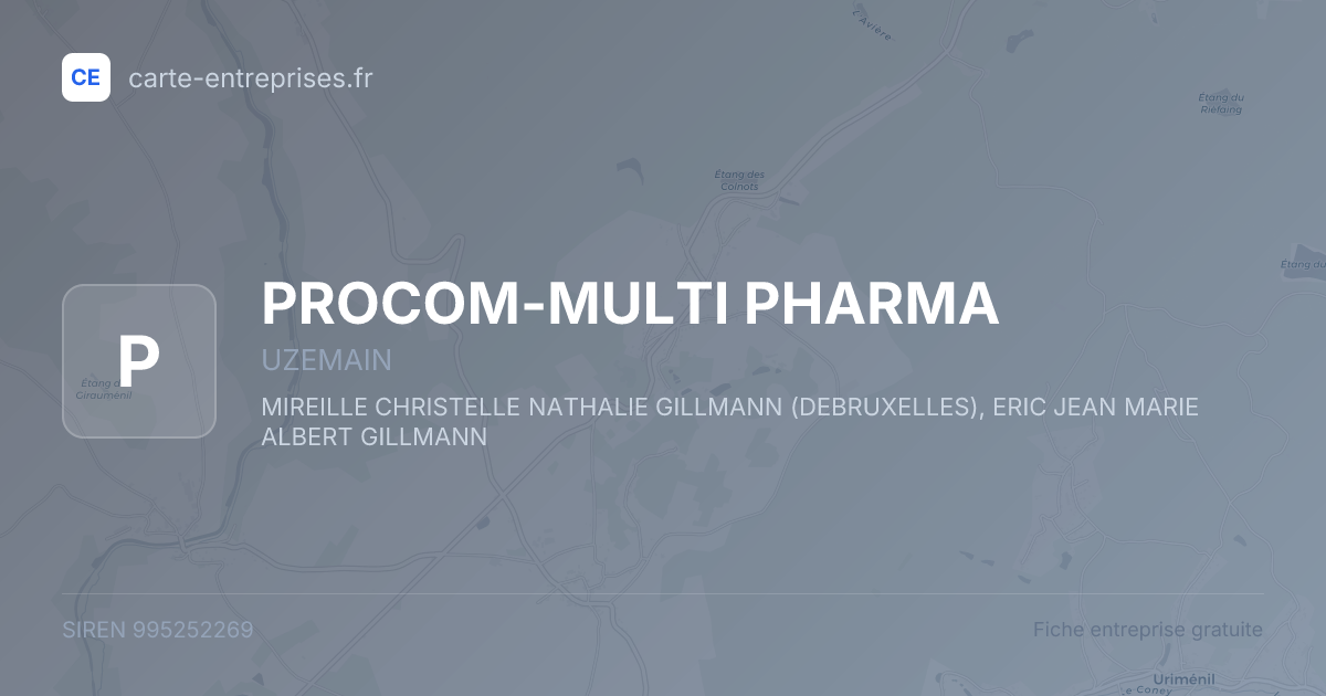 PROCOM-MULTI PHARMA — 995252269 — fiche entreprise