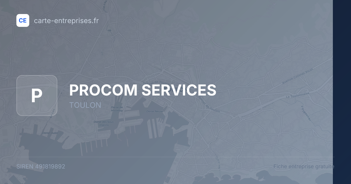 PROCOM SERVICES — 491819892 — fiche entreprise