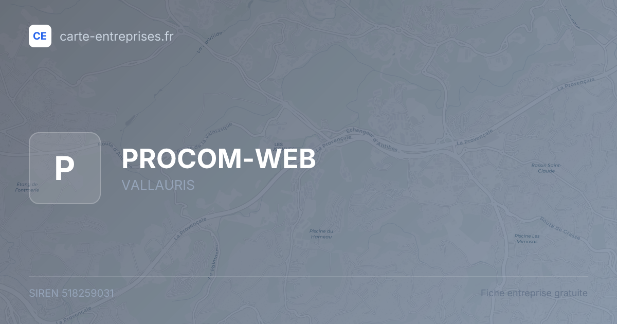 PROCOM-WEB — 518259031 — fiche entreprise