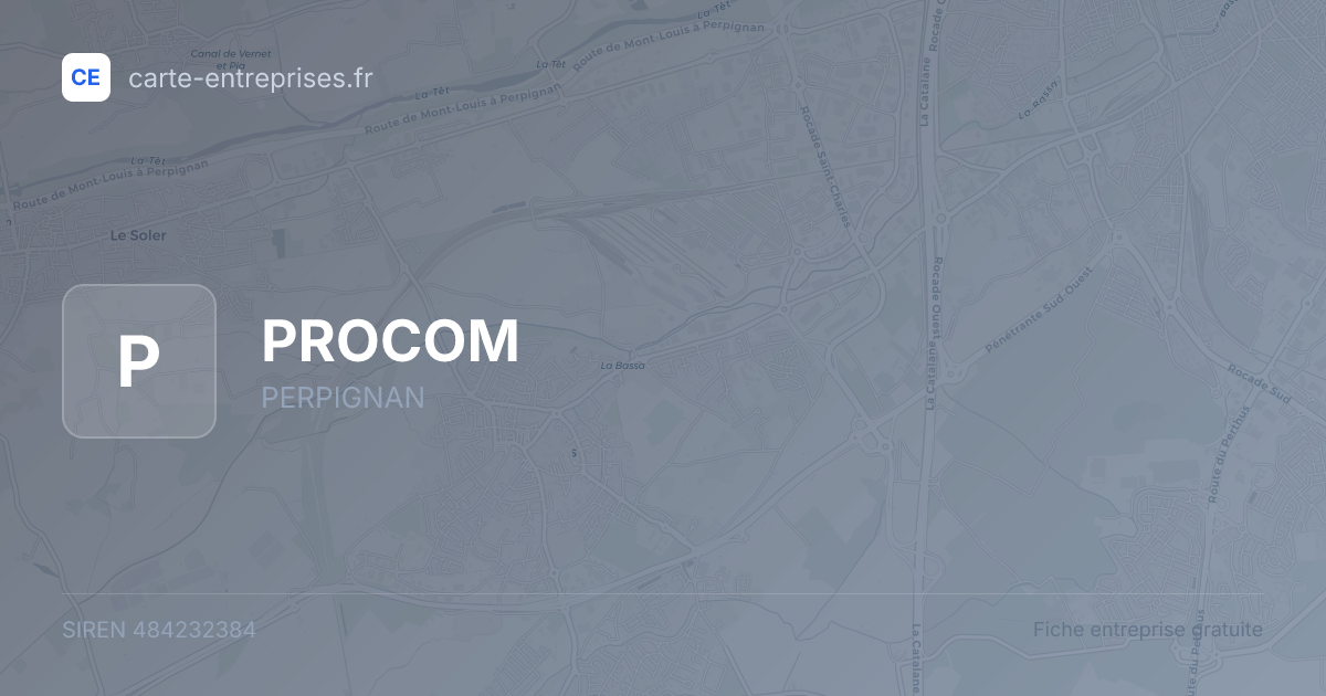 PROCOM — 484232384 — fiche entreprise