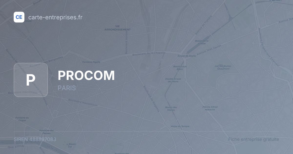 PROCOM — 488897083 — fiche entreprise