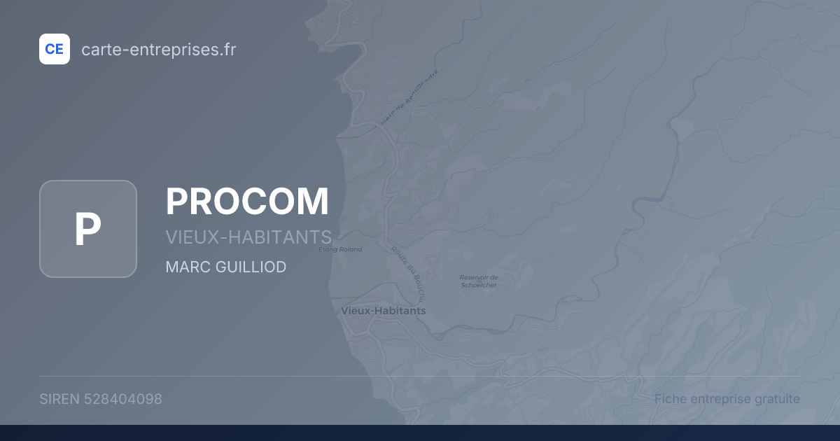 PROCOM — 528404098 — fiche entreprise