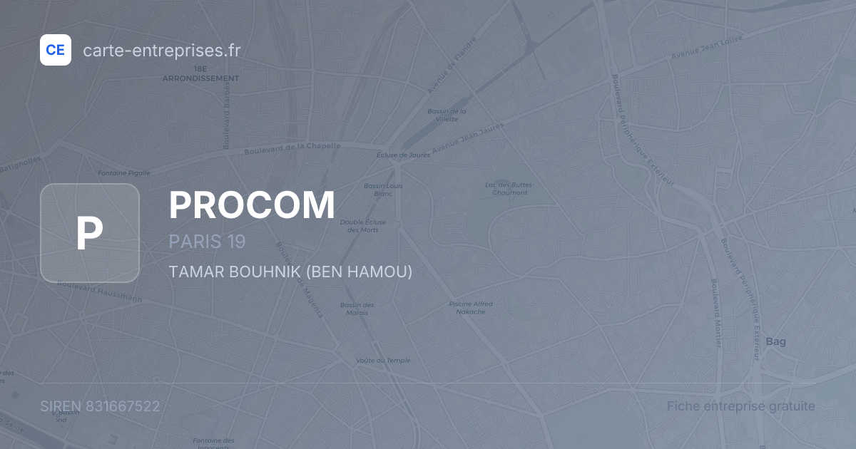 PROCOM — 831667522 — fiche entreprise