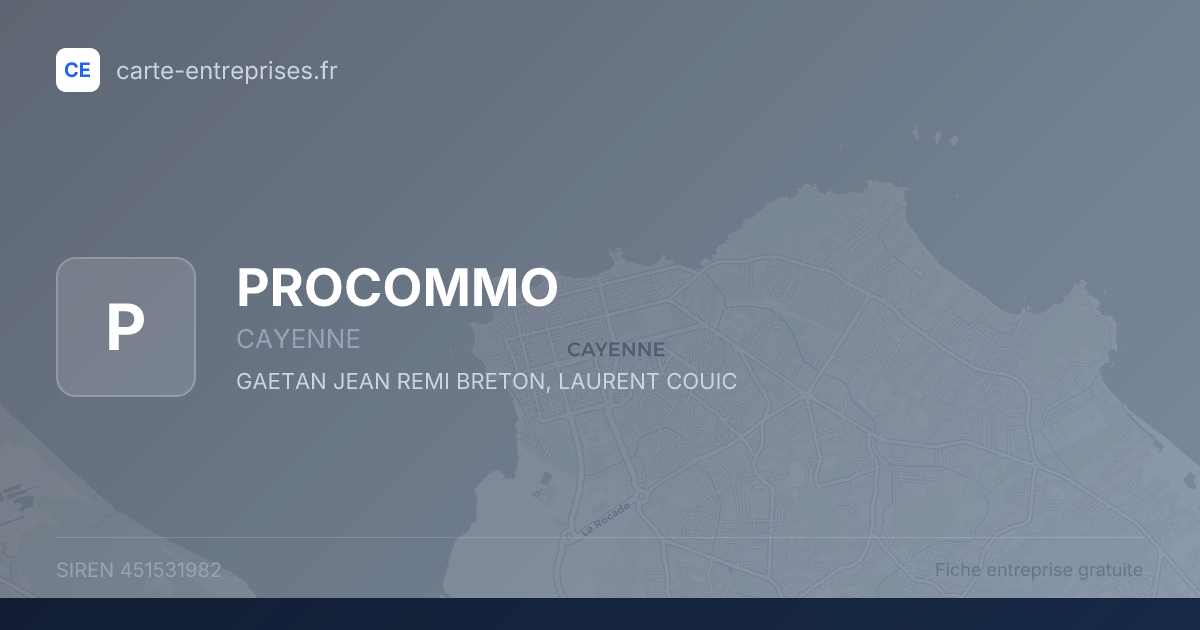 PROCOMMO — 451531982 — fiche entreprise
