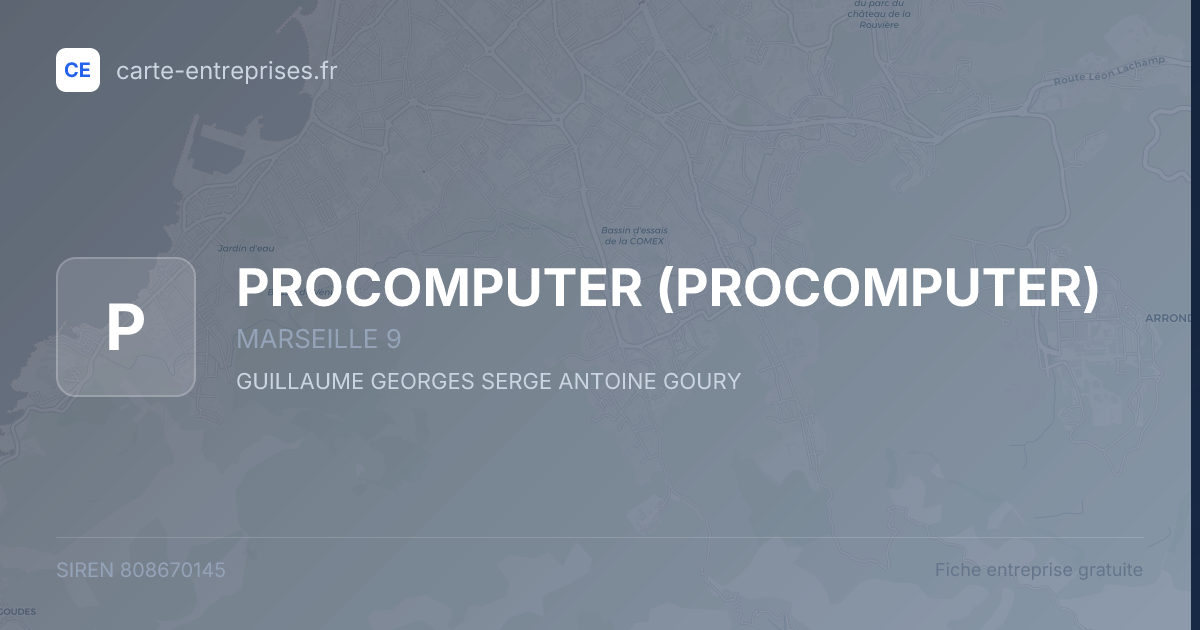 PROCOMPUTER — 808670145 — fiche entreprise