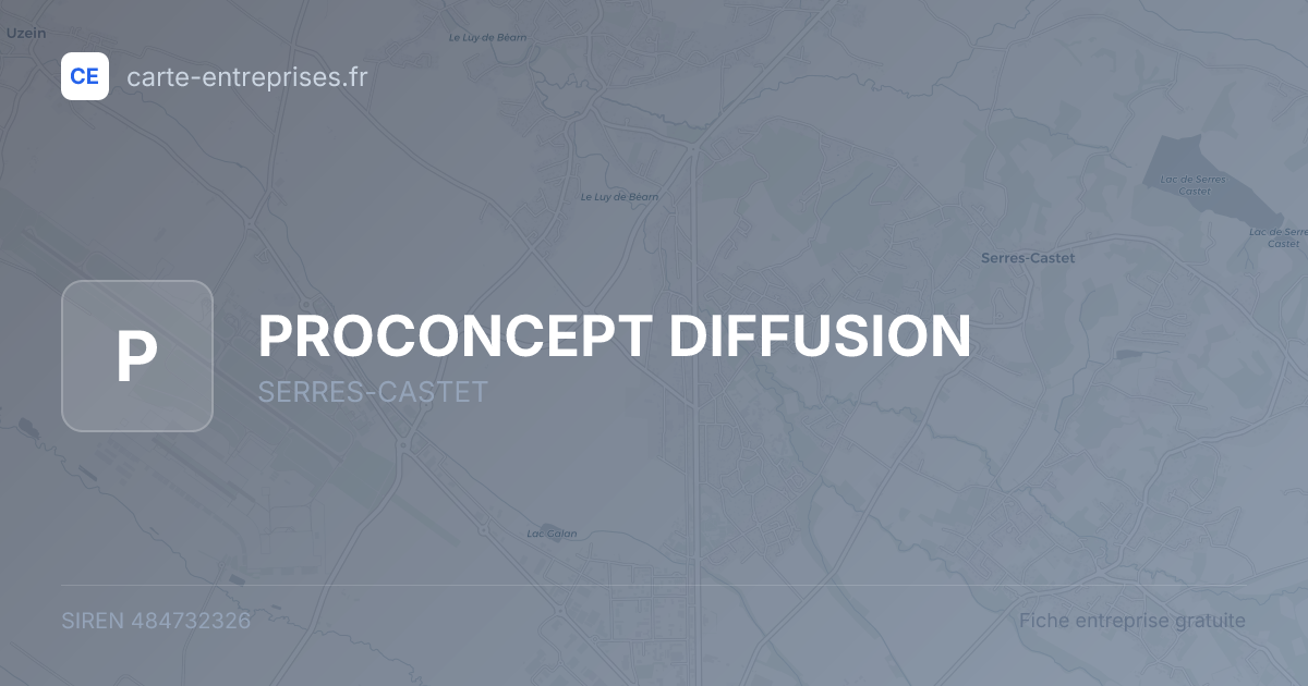 PROCONCEPT DIFFUSION — 484732326 — fiche entreprise